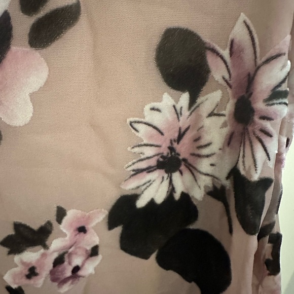 Romance in the Making Mauve Floral Print Velvet Maxi Dress - Picture 9 of 9